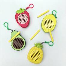 Creative Fruit Party Mini Magnetic Decompression Board, Party Keychain Gift Pack, Cute Fashion Student Keychain, Intellectual Fun Pen Holder Stress Relief Couple Pendant, Suitable For Thanksgiving, Christmas Gifts - Mixed Colors - View 9