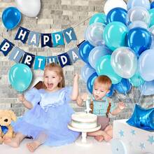 Set da 49 pezzi/28 pezzi di palloncini in lattice blu, blu macaron, blu navy, trasparenti da 10 pollici, adatti per feste di compleanno, decorazioni per matrimoni, anniversari, allestimenti per Capodanno, rientro a scuola, addii al celibato, decorazioni ad arco, gender reveal, cerimonie di laurea, festa di nascità, decorazioni per San Valentino, feste con palloncini, sfondi fotografici, decorazioni per still life, varie decorazioni per interni ed esterni - Nissan blu metallizzato - Visualizzare 2