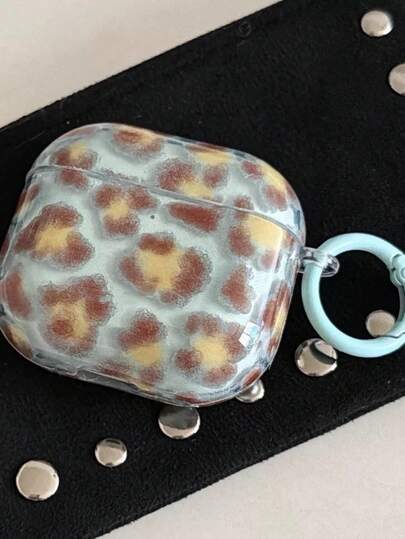 Vintage High-End Tortoiseshell & Leopard Print Protective Case Compatible With Airpods Pro, 4, Pro 2, 3, 4/3 Wireless Bluetooth Earphones