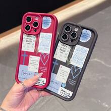 A Simple And Stylish Pink Phone Case With Flower Tag Pattern, Suitable For IPhone 11/12/13/14/17,11 Pro Max,12 Pro Max,13 Pro Max,14 Pro Max,15 Pro Max,16 Pro Max,17 Pro Max,7 Pro,17 Air And Galaxy S22/S22+/223/223+/224/S24+/S25+/S25 Ultra. As A Gift For Family And Friends, It Is Suitable For Various Occasions Such As Birthdays, Spring Festival, Holiday Celebrations, Couple Anniversaries, Valentine's Day, Etc. It Is A Fashionable Choice. - 米色 - 查看 4