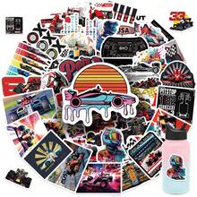 50pcs F1 Motor Racing Stickers For Guitar Cup Scrapbook Stationery Scrapbooking DIY Sticker Craft Supplies