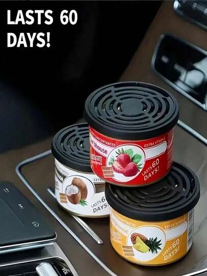 60-Day Long Lasting Car Air Freshener, Elegant Scent Creates A Fresh And Atmosphere For Your Vehicle, Also Suitable For Home Deodorizing, Available In Multiple Fragrances, Women's Car Accessories, Car Decor