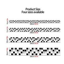 1 Roll Of 2-Meter-Long Self-Adhesive Waterproof PVC Wallpaper, Multi-Color Mosaic Squares For Free Cutting And Home Decoration. Ideal For Kitchen Applications And Interior Beautification In Living Rooms, Kitchens, Bedrooms, Bathrooms, Staircases, Accent Walls, Floors, Walls, And Holiday Backdrops - Multicolor - View 6