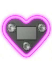 Car Triangle Window Solar Heart Light, LED Ambient Heart Lights For Car With 5 Lighting Modes, Solar Powered Waterproof Heart Shaped Mood Light, For Valentine's Day Christmas Decor (2PCS)Valentine's Day Gift - 粉色 - 查看 11