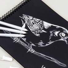 White Gelly Roll Ghost Magic Pen Kit For Eyebrow Design And School Drawings - 10個單位. - 查看 2