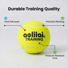 1个网球训练球，橡胶材质，适合日常网球训练，弹性尺寸130.00cm-138.00cm，主要用于训练，适合初学者练习网球技巧。 - 彩色 - 查看 10