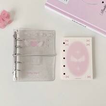 Binders - Pink Heart-shaped Notebook (includes 60 Sheets Of Paper Insert) - View 6
