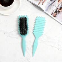 Curl Defining Brush For Men & Women - Reduces Pulling & Curl Separation, Ideal For Combing And Shaping Curly Hair. Haircare, Smooth - 綠色 - 查看 10