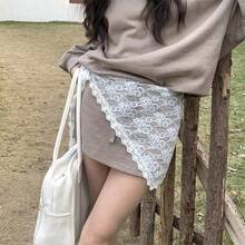 1pc Solid Color Crochet Floral Lace Lightweight Shawl Scarf For Women, Spring/Summer - Multicolor - View 2