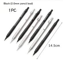 欧美 0.3 0.5 0.7 2.0mm 艺术绘图自动铅笔 低重心可伸缩笔尖 金属自动铅笔