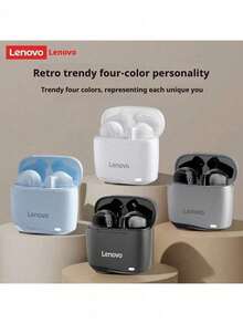 Lenovo TC3302 Black True Wireless Bluetooth Headset, Semi-In-Ear Comfortable, Bluetooth 5.3 Gaming, Sports, and Music Headphones, Compatible with Apple, Huawei, and Xiaomi Phones Chinese packaging - 深灰色 - 查看 1