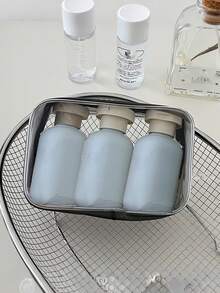 Botellas rellenables de silicona para viaje, botellas dispensadoras con tapa abatible para cremas, lociones, champú, acondicionador - Multicolor - Ver 25