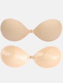 1/2/4件装隐形婚纱文胸，前扣式 | 可重复使用的硅胶乳贴，适用于露背礼服 | 无肩带自粘式胸贴，适用于派对和晚礼服