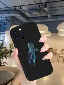 Whale Shark Cartoon Print Phone Case, Shockproof Protective Back Cover With Cute Ocean Animal Pattern, Suitable For Smartphones, Perfect For Teenagers, Students, Ocean Lovers,For IPhone 16Promax 16E 16 15 14 13 12 11 XSMAX X XS Plus Pro 13Mini 12Mini S25Ultra 25 24 23 22 Plus FEcaseSuitable For IPhone 17 AirSuitable For IPhone 17 Air - trắng - Xem 7
