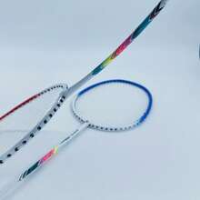 2-Tone Badminton Racket, Sturdy And Durable; Moderate Racket Hardness, No More Hand Pain When Playing; Excellent Racket Face Elasticity, Suitable For Youth And Adults, Ideal Gift Choice For Holidays