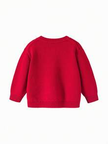 mini bala 儿童开衫联名款，2026秋冬新年新款中国风可爱针织衫