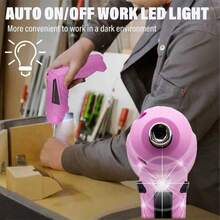 47pcs Mini Handheld Electric Screwdriver Set, 90° Rotatable Foldable Cordless Screwdriver, USB Rechargeable, Suitable For Simple Home Repair, Easy To Operate - Multicolor - View 4