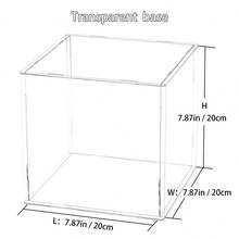 Hộp trưng bày acrylic lắp ráp sẵn - Kệ lưu trữ thẳng đứng phù hợp cho búp bê, đồ sưu tầm và tượng nhỏ - Hình lập phương trong suốt - Trong sáng - Xem 26