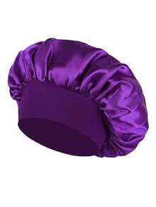 Satin-Lined Sleep Cap, Mulberry Silk Sleep Cap, Luxurious Satin Silk Sleep Cap - Adjustable Drawstring, Comfortable Fit, Satin-Lined Hair Protection, Suitable For Natural Curly Hair, Applicable For Makeup, Cooking, Sleeping, Salon Towels, Hotel Spa, Home Goods, Towels, Skincare - Multicolor - View 22