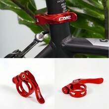 31.8mm Aluminum Alloy Seatpost Clamp, 34.9mm Quick Release Lockable Seatpost Clamp, Mountain Bike Seatpost Clamp Bicycle Accessories - Multicolor - View 4