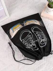 Túi đựng giày (1 cái/10 cái/20 cái), cần thiết cho du lịch, cất giữ đồ dùng tại nhà và chuẩn bị cho năm học mới - Túi dây rút bằng vải không dệt thoáng khí, chống ố vàng, hoàn hảo để cất trong tủ quần áo, ký túc xá, phòng tập thể dục - Món quà lý tưởng cho người đi du lịch. Túi đựng giày dây rút, túi bảo vệ giày, túi chống bụi di động dành cho nam và nữ, đồ dùng cần thiết khi đi du lịch, đồ dùng cần thiết khi đi nghỉ mát, đồ dùng du lịch. - Nhiều màu - Xem 4