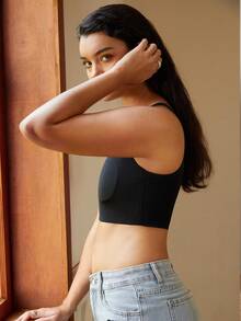 Women Chest Compression Top, Seamless Minimizer Bra Camisole, Adjustable To Reduce Bust Outline, Shapewear Shapewear Top