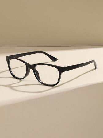 1 par de gafas planas de estilo casual y de moda para mujer, hechas de materiales de calidad, adecuadas como accesorios para volver a la escuela, cómodas y se adaptan a la forma del rostro, aplicables para decoración diaria, lectura, juegos, computadora, volver a la escuela, anti-fatiga, mejoran la miopía, simples y ligeras, también se pueden usar con gafas graduadas