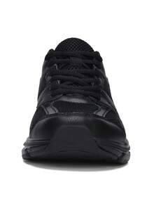 Tênis Casuais Pretos Femininos, Leves e Confortáveis com Sola Macia, Versáteis para Uso Diário e Corrida - Preto - Visão 4