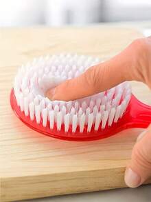 14.37 Inch Long Handle Exfoliating Shower Brush, Soft Bristles, Non-Slip Handle, Suitable For Back, Feet And Shoulders, Spa, Elderly Care And Bathing Assistance, Home Bathroom Essential (Light Blue, Summer Fresh) - Multicolor - View 9