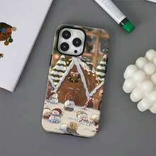 Funda para teléfono Snowman Family Fun Winter Wonderland, compatible con fundas ,  17,  16 Pro Max,  15 Pro Max,  13 y  12. Fabricada en TPU, ofrece protección contra golpes y caídas. Un regalo encantador para familiares, amigos, seres queridos, novios/novias y para Navidad.funda de  15,  17 Pro Max, fundas para , funda de  16 Plus, regalos de Navidad, funda de  13, funda de teléfono de Navidad, funda de  16 Pro, funda de teléfono  15 - Blanco - Ver 5