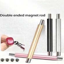 2 Pieces Double-Sided Magnetic Cat Eye Nail Art Tool, Smooth Surface With Glossy, Suitable For Gel Nail Polish Design In Various Colors. Nail Magnet, Tool, Magnetic Nail Tool, Nail Accessory, Professional Nail Accessory, Fashion Tool, Precise Design, Sturdy Structure, Nail Accessory, Nail Technician, Nail Artist, Female Nail Art, Valentines Day Gift, Female Gift, - Multicolor - View 9