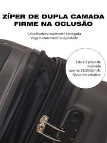 Mala De Bordo +frasqueira  kit  8kg 9kg 10 kg Viagem jia   Rodinhas 360°modelos + 2023 NOVOS Modelos e Cores  Rosa ouro  rodinha duplo - Azul - Visão 5