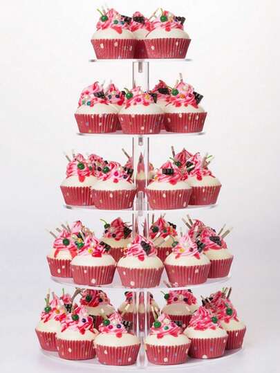 Multi-Tier Acrylic Cake Display Stand, Dessert Food Stand For Wedding, Birthday Party