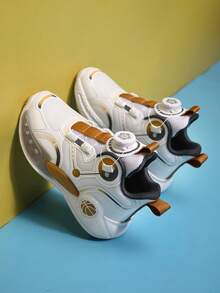 Pantofi de fotbal pentru tineri, băieți și fete, cu unghii lungi, cu fund gros, stil sport la modă, 2025 - Aur - Vizualizare 5