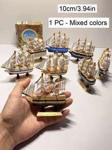 木制帆船模型，手工木船，家居桌面柜子装饰，馈赠佳品