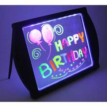 - Glow Art - LED Doodle Board Children - Light Up Drawing Pad, With Glow In Dark Colouring Pens - Battery Powered Magic Drawing Tablet - Light Up Tracing Pad Suitable 5+ - 粉紅色發光藝術板 - 查看 2