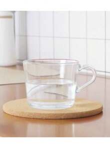 3 件装加厚圆形软木杯垫 - 耐热餐具、烹饪用具和植物垫，完美家居装饰 - 适用于厨房台面和餐桌，6.3 英寸厚圆形，耐热，可用于放置碗碟、锅具、平底锅和植物 - 理想的桌面和台面用品，厨房必备 | 自然美观 | 耐用竹纤维，竹垫