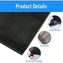 8 bolsas de malla negra con cordn para bisbol de 11.81 pulgadas, 13.78 pulgadas, bolsa de equipo deportivo de malla con bloqueo, bolsas de almacenamiento multiusos, para gimnasio, playa, lavandera - inicial - Ver 4