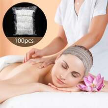 48 Pieces Disposable Spa Headbands Soft Non-Woven Facial Hair Band Elastic Facial Head Wraps Cloth Stretch Skin Care Makeup Sauna Washing Face Supplies For Women - Multicolor - View 3