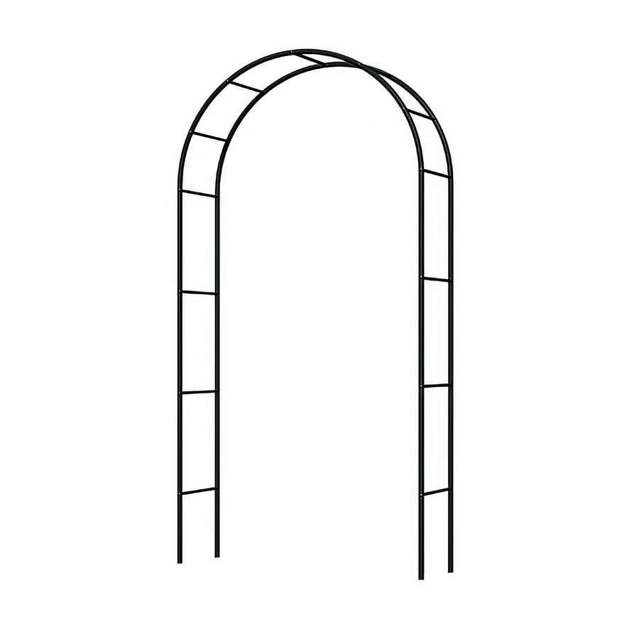 Metal Garden Arch, Wedding & Event Decoration, Garden Trellis For Climbing Plants, Assemble Freely 2 Sizes For Various Climbing Plant Roses Vines Bridal Party Decoration, 1 Pack - 黑色 - 查看 1