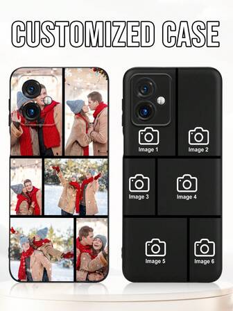 1 st. anpassat kuvertfodral i svart TPU, kompatibelt med Moto G5 G2025 Android-telefoner, A17/A56/S25, kompatibelt med 11 12 13 14 15 16 17 Pro Max och mer