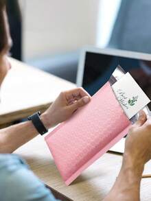 1/5/10/25/30/50个粉色气泡信封，5x4英寸，聚乙烯气泡信封，不透明自封防水高级运输袋，适用于珠宝、化妆品包装、小型企业运输信封、包装袋、气泡信封、邮寄信封、运输用品 - 粉色 - 查看 7