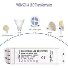 محول طاقة 12 فولت تيار 1-50 واط 230 فولت، محول طاقة مفتوح، مناسب لأضواء LED من نوع G4/MR16/GU5.3 والشرائط الضوئية، محول جهد منخفض 4.2 أمبير، خالي من الوميض (بدون وظيفة التخفيت) - 12 فولت - مشاهدة 4