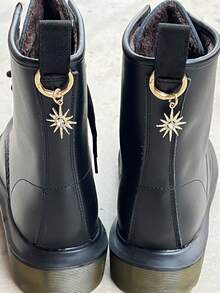 2pcs Rhinestone Sunflower Shoe Heel Decorations, DIY Shoe & Boot Accessories, Heel Charms, Suitable For Shoes & Boots - Diamond-filled Metal Sunflower - View 6