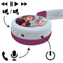 Lexibook سماعات رأس لاسلكية وسلكية 2 في 1 من  Frozen - سماعات رأس قابلة للطي مع تأثيرات ضوئية وصوت محدود وقابلة للتعديل وقابلة لإعادة الشحن، مثالية للأولاد والبنات ⚫ شحن مجاني ✅ توصيل خلال 24/48 ساعة إلى البر الرئيسي لإسبانيا - متجمدة. - مشاهدة 6