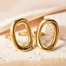 1 Cặp nhẫn quấn rắn mạ vàng 18K, Món quà trang sức đa năng hàng ngày dành cho phụ nữ - Vàng - Xem 2