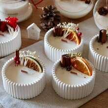 1 pièce Bougie en pot avec fleurs séchées parfumées et réutilisables - Bougie décorative, convient pour la décoration de la maison, les célébrations de mariage, les fêtes et les cadeaux - Cadeau parfait pour elle, la Saint-Valentin, l'anniversaire, la remise des diplômes