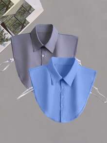 1/2 szt. Modnych akcesoriów damskich, minimalistyczny odpinany kołnierzyk, imitacja kołnierzyka, powrót do szkoły, pojedynczy kołnierzyk - 1 szt - Zobacz 12