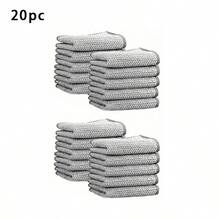 Bộ 30/20/10/5 chiếc khăn lau thần kỳ, khăn lau bát đĩa hai mặt bằng dây thép không gỉ dày dặn, khăn lau nhà bếp, khăn lau nồi chảo, dụng cụ lau chùi. - Nhiều màu - Xem 11