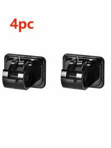 2pcs Strong Adhesive Spring Hooks, Wall-Mounted Curtain Rod Bracket For Bedroom, Living Room Etc., Practical And Decorative Home Hardware Gifts Birthday Graduation - White - View 15